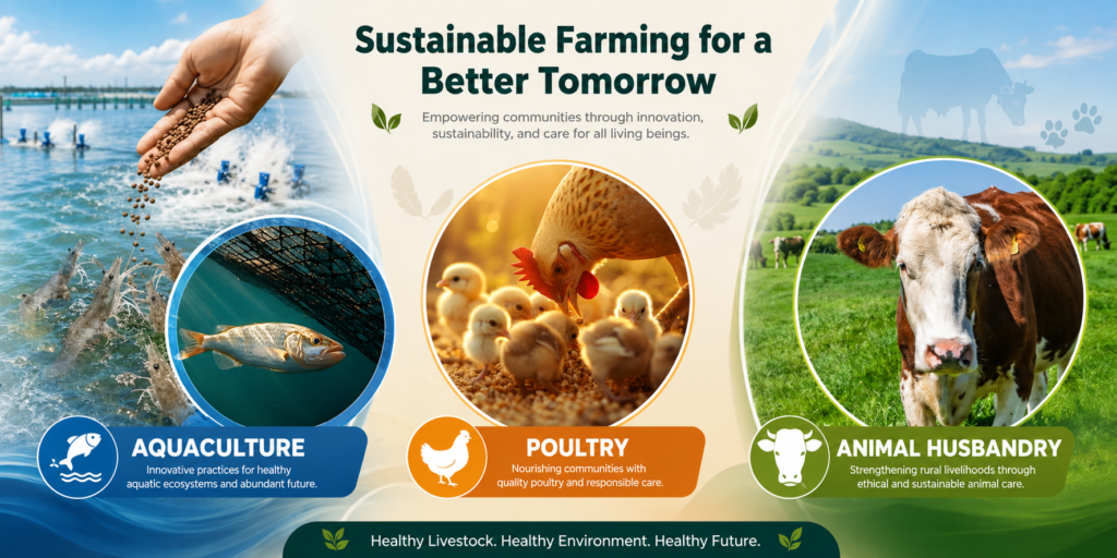 aquaculture, poultry & animal husbandry inputs
